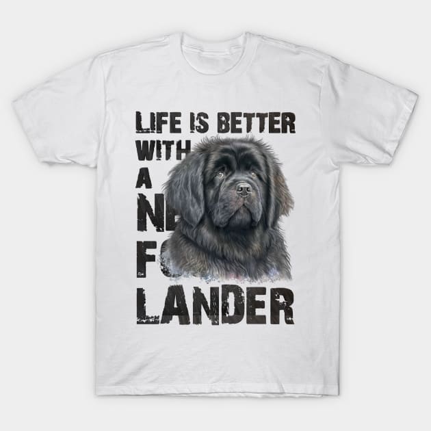 Newfoundlander T-Shirt by Bernesemountaindogstuff